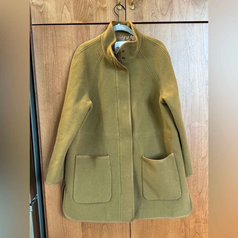 Madewell Women’s Camel Wool Lined Coat